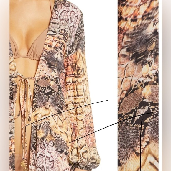 Nordstroms Luli Fama  tunic / cover up / kimono - Picture 2 of 10